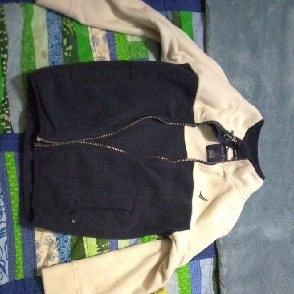 Nautica Kids Black and Cream Sweater